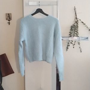 Blue Fuzzy Sweater